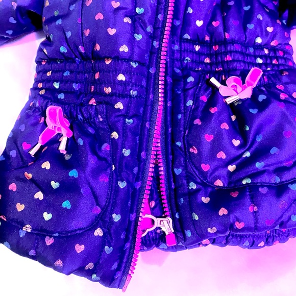 Toddler/Girls Puffer Ski Jacket & Snowbib Overalls size 3T - Picture 4 of 11